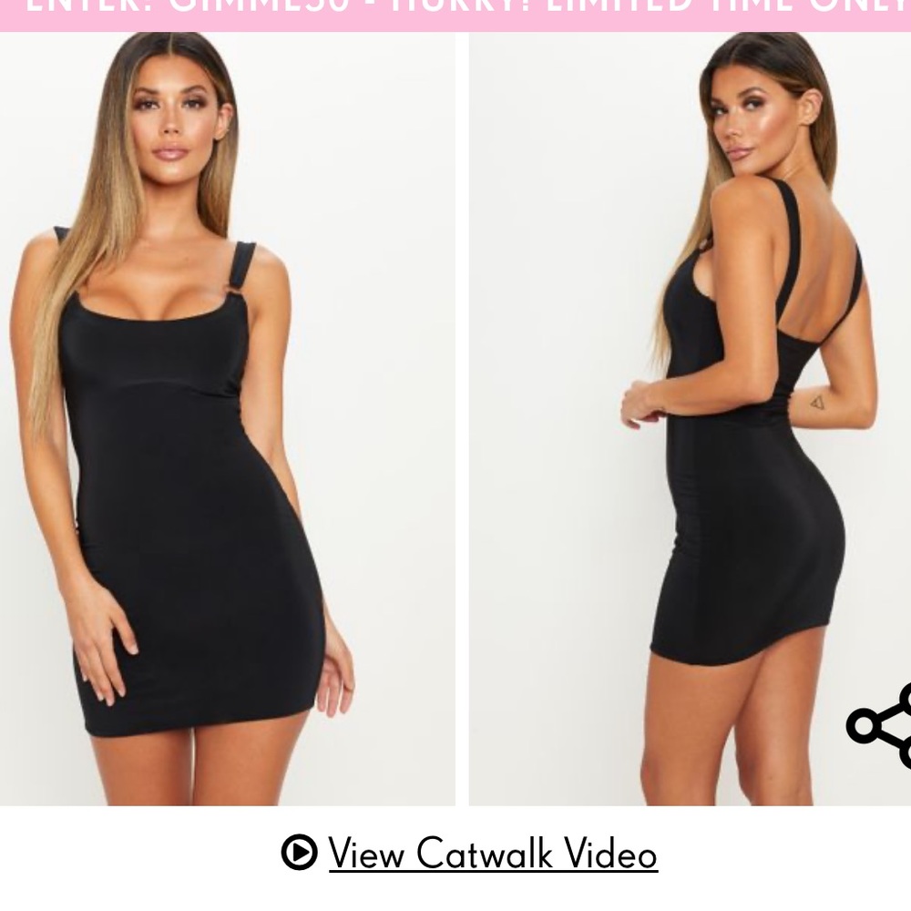Pretty little thing black dress